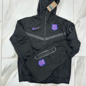 Barcelona Black and Purple Nike Tracksuit